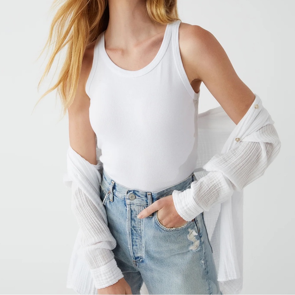 Michael Stars White Tank Top